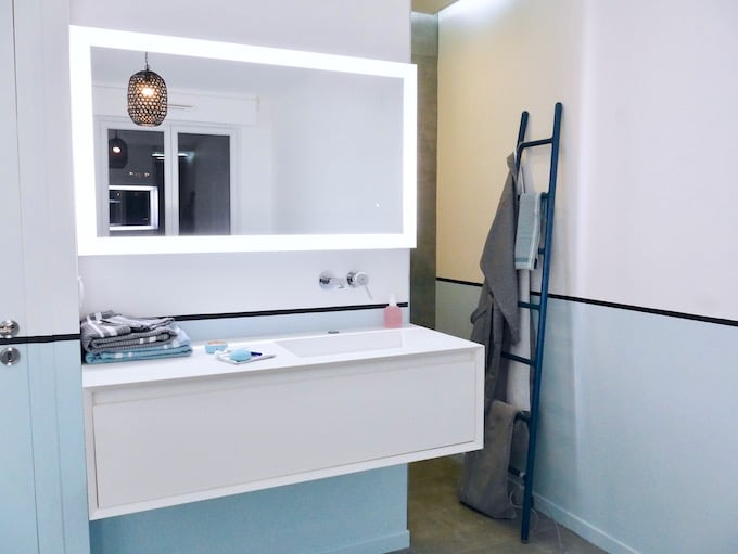 suite parentale avant après salle de bain transformation travaux - blog déco - clem around the corner