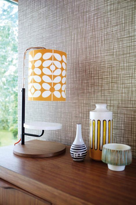 style rétro salon lampe orange - blog déco - clem around the corner