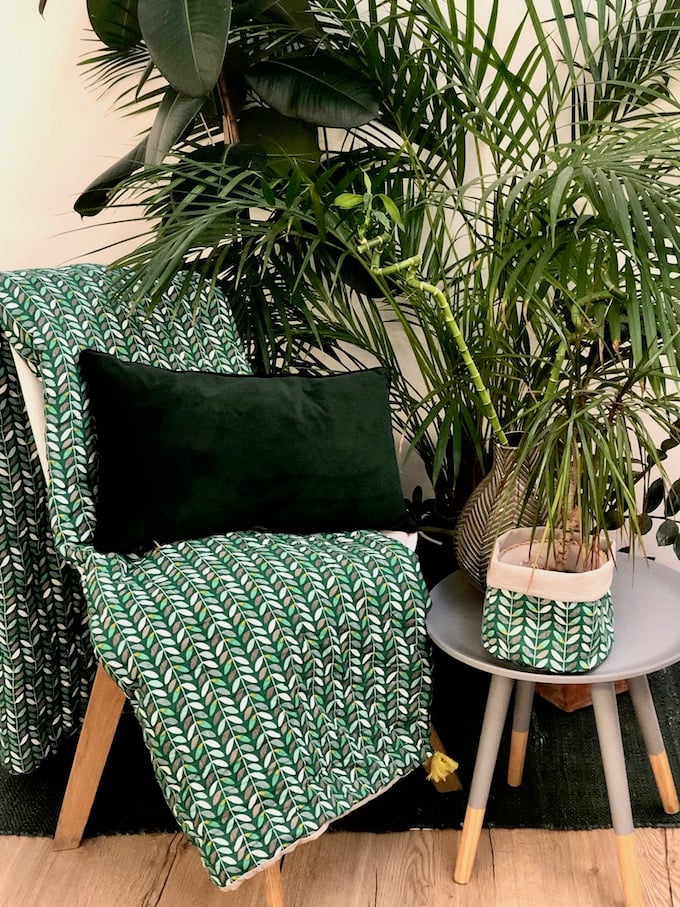 la nature inspire la deco botanic plaid année 60 60s fleur - blog décoration - clem around the corner