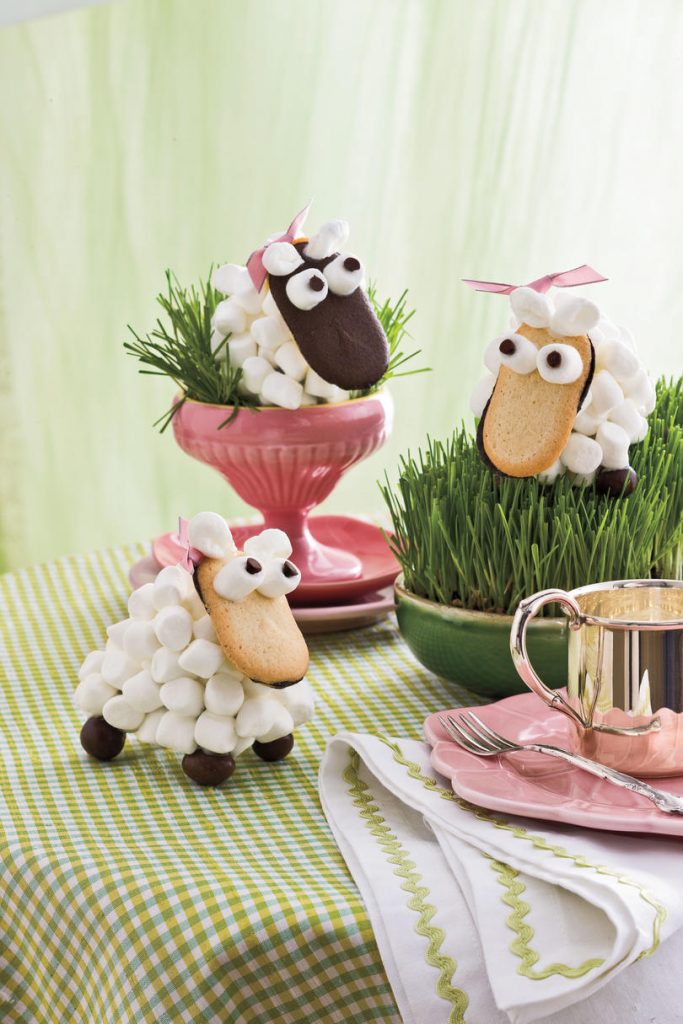 table de pâques déco moutons guimauve original - blog déco - clem around the corner