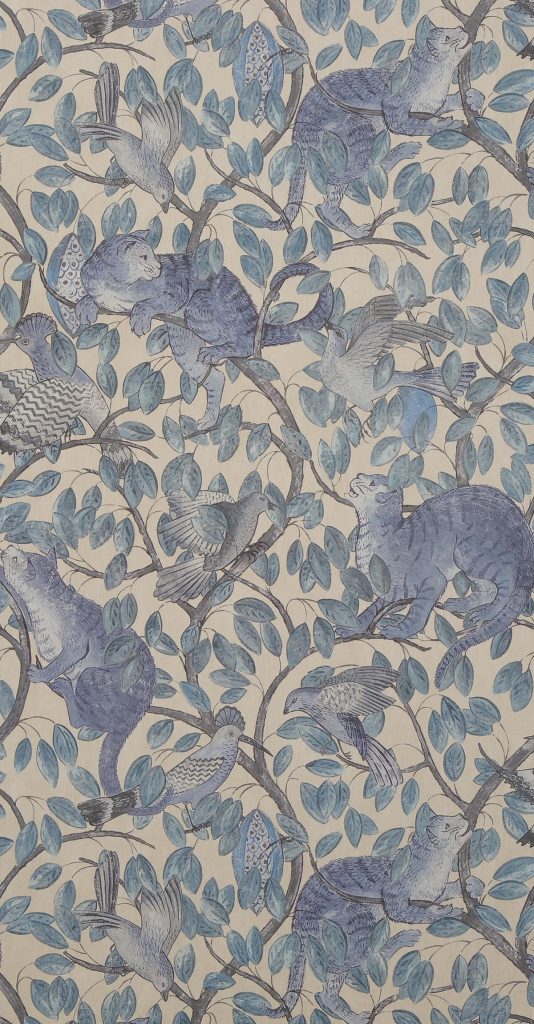 shauna dennison papier peint coloris original bleu gris - blog déco - clem around the corner