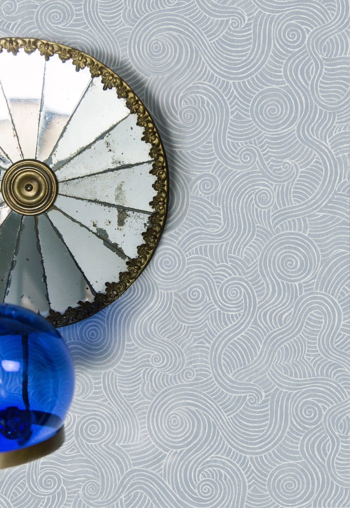 shauna dennison vagues papier peint bleu - blog déco - clem around the corner