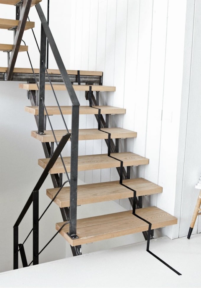 escaliers originaux masking tape washi noir bande scotch - blog déco - clem around the corner