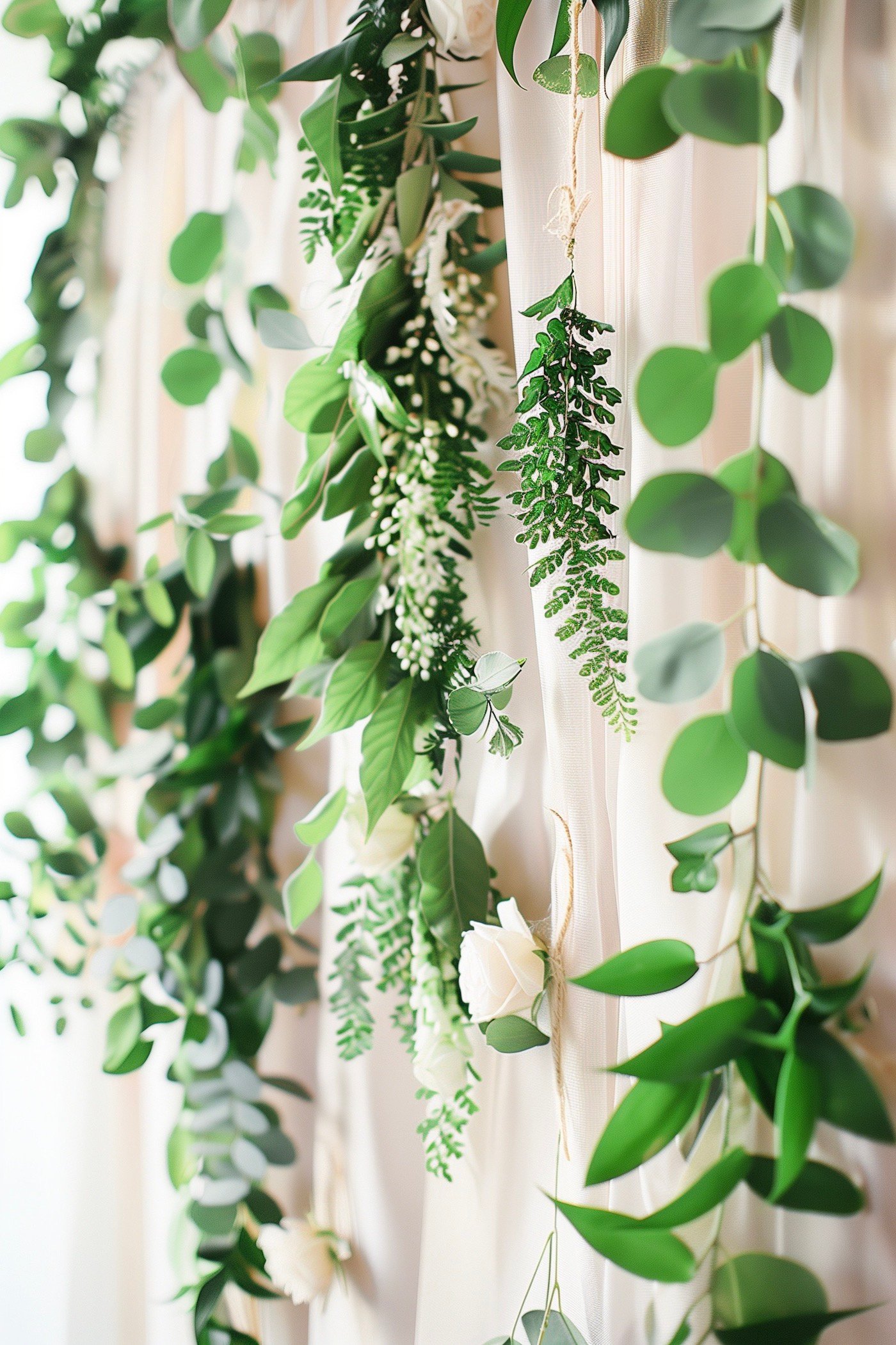 guirlande feuilles déco pas chère mariage