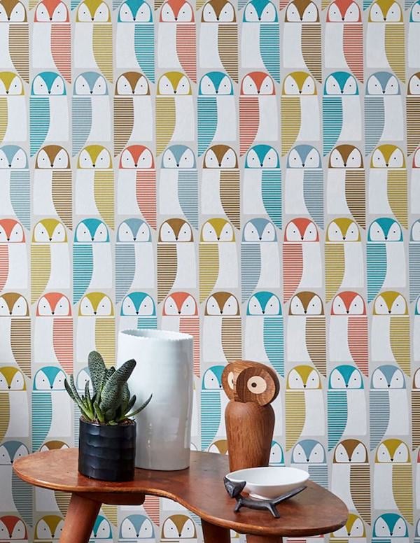 idée déco chouette hibou chambre nourrisson nouveau né bleu rouge vert