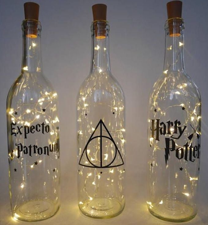 déco harry potter bouteille lumineuse guirlande diy do it yourself - blog déco - clem around the corner
