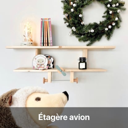 diy bricolage chambre enfant étagère avion en bois tutoriel facile meuble
