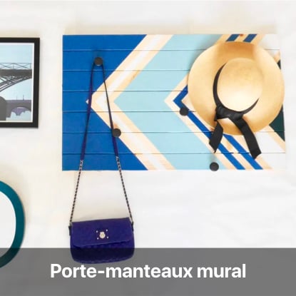 tuto déco recyclage bricolage vieux volet porte-manteau mural design