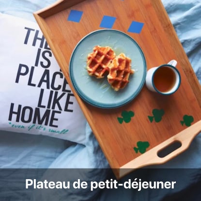plateau pdj personnalisé tutoriel - blog diy création déco - clem around the corner