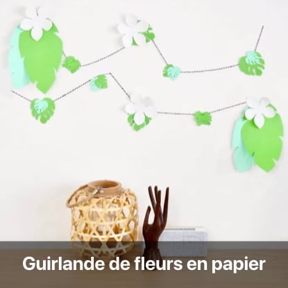 guirlande papier urban jungle déco patron modele gratuit téléchargeable gratuitement