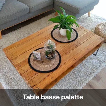 table basse palette tutoriel - blog diy création déco - clem around the corner