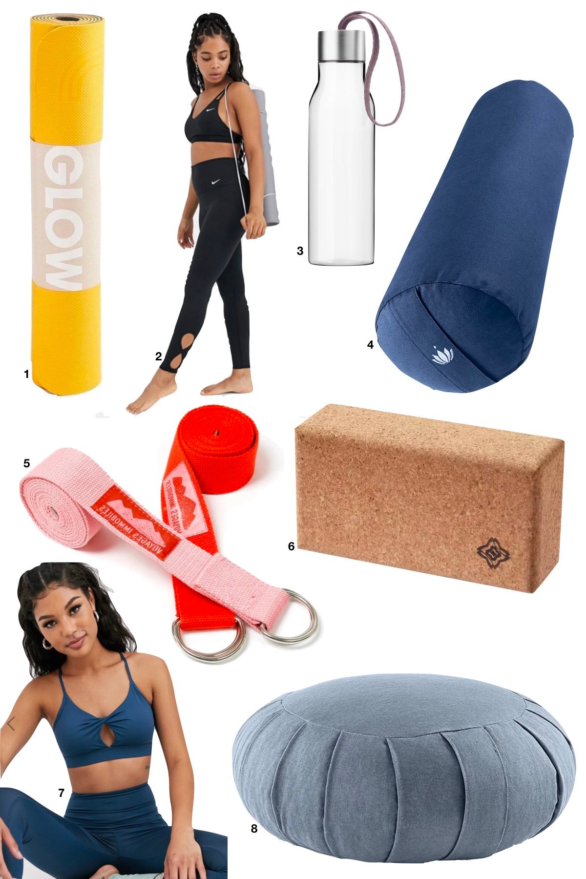 accessoire matériel débuter débutant yoga - blog clem around the corner