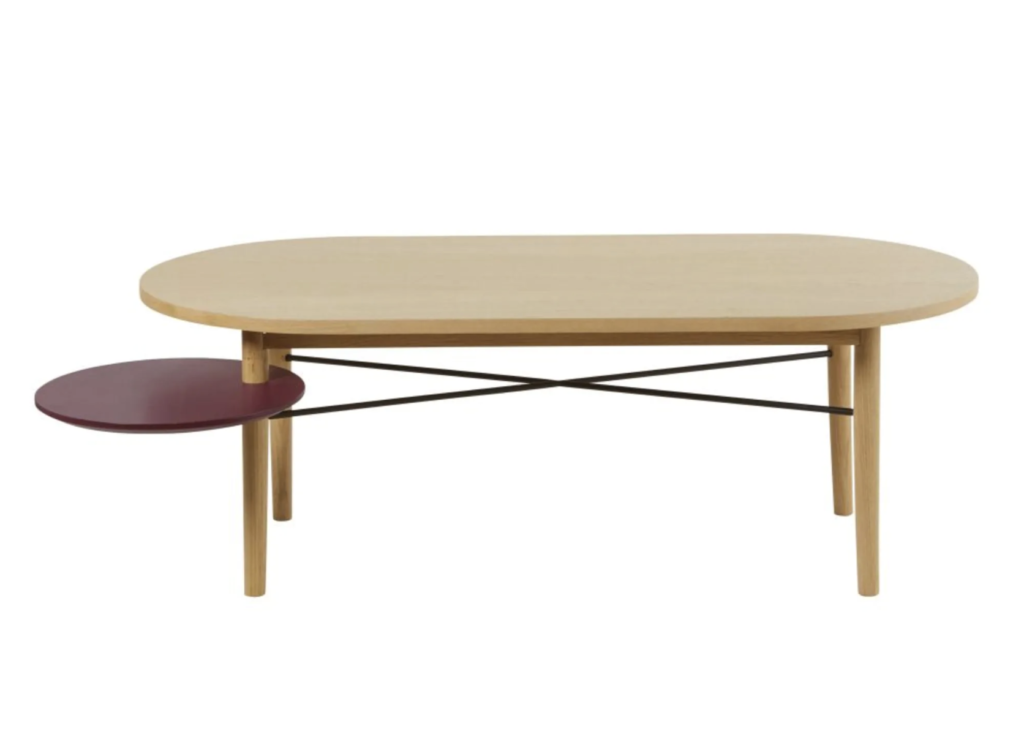 table basse design pivotante pas cher bois maison du monde bordeau rouge