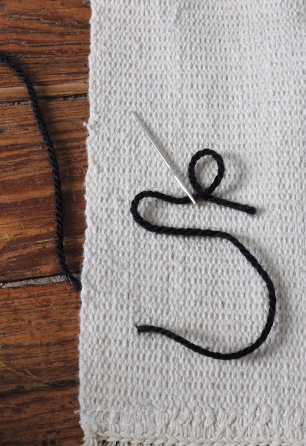 technique broderie personnaliser un tapis point droit couture