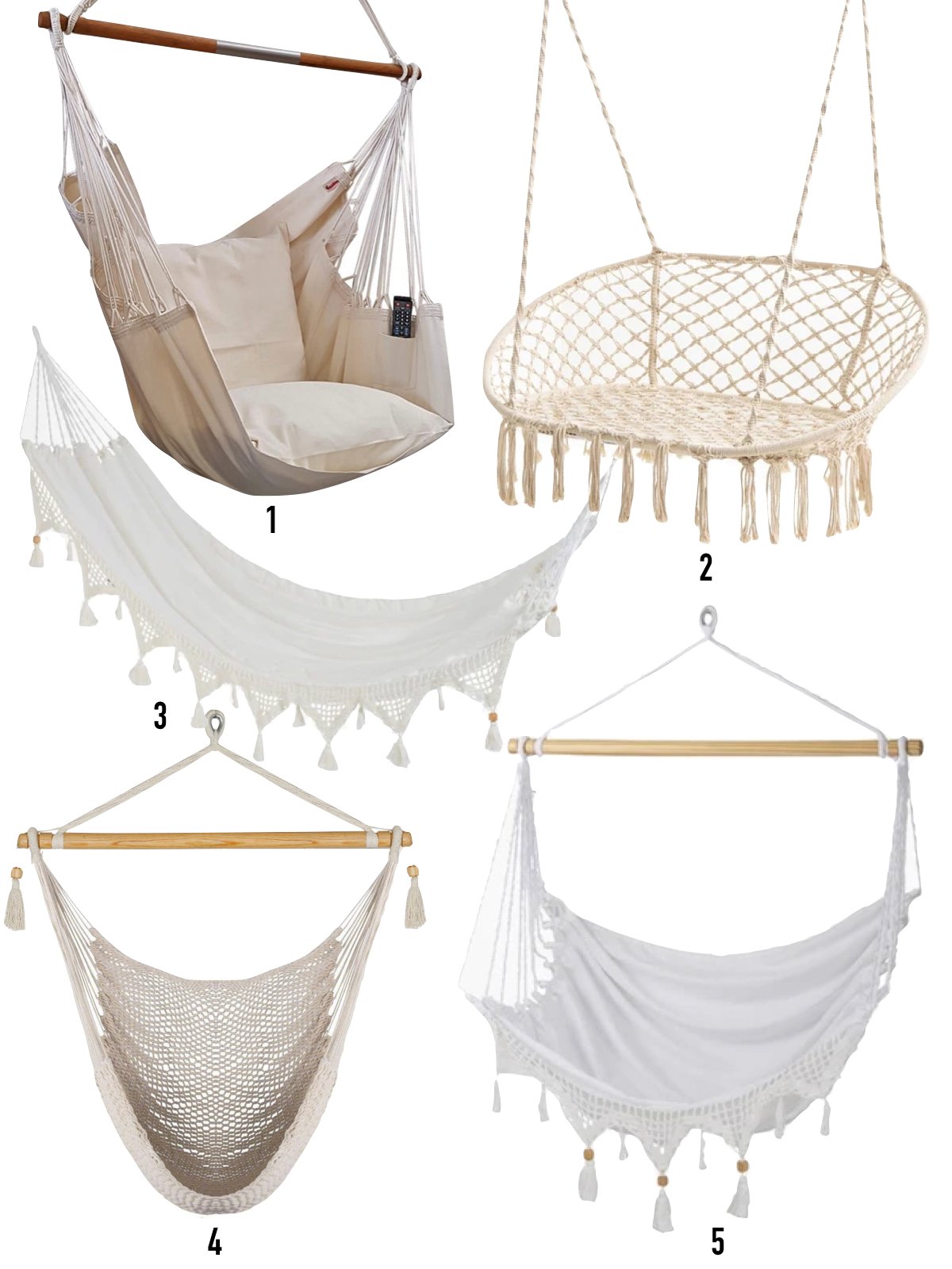 hama style bohème cocooning chaise suspendue - blog déco - clematc