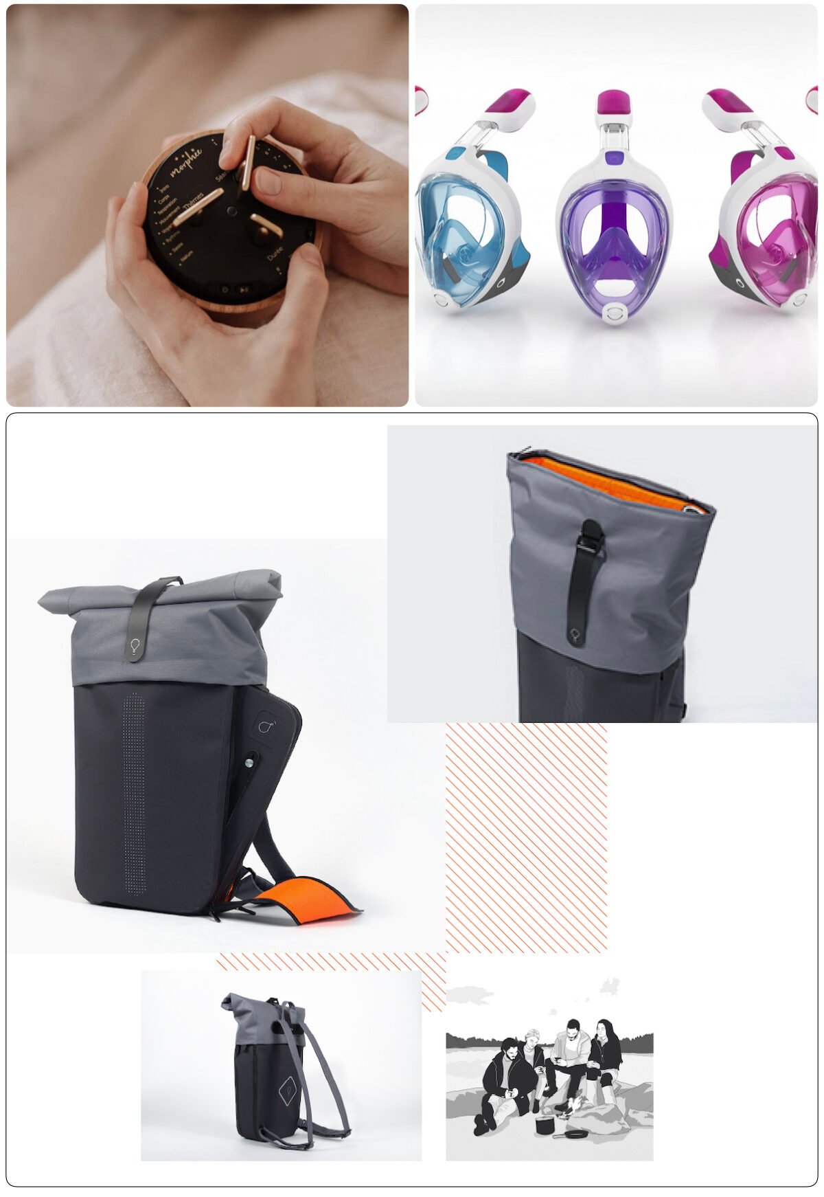 bureau studio designer français Fritsch Durisotti masque tuba decathlon