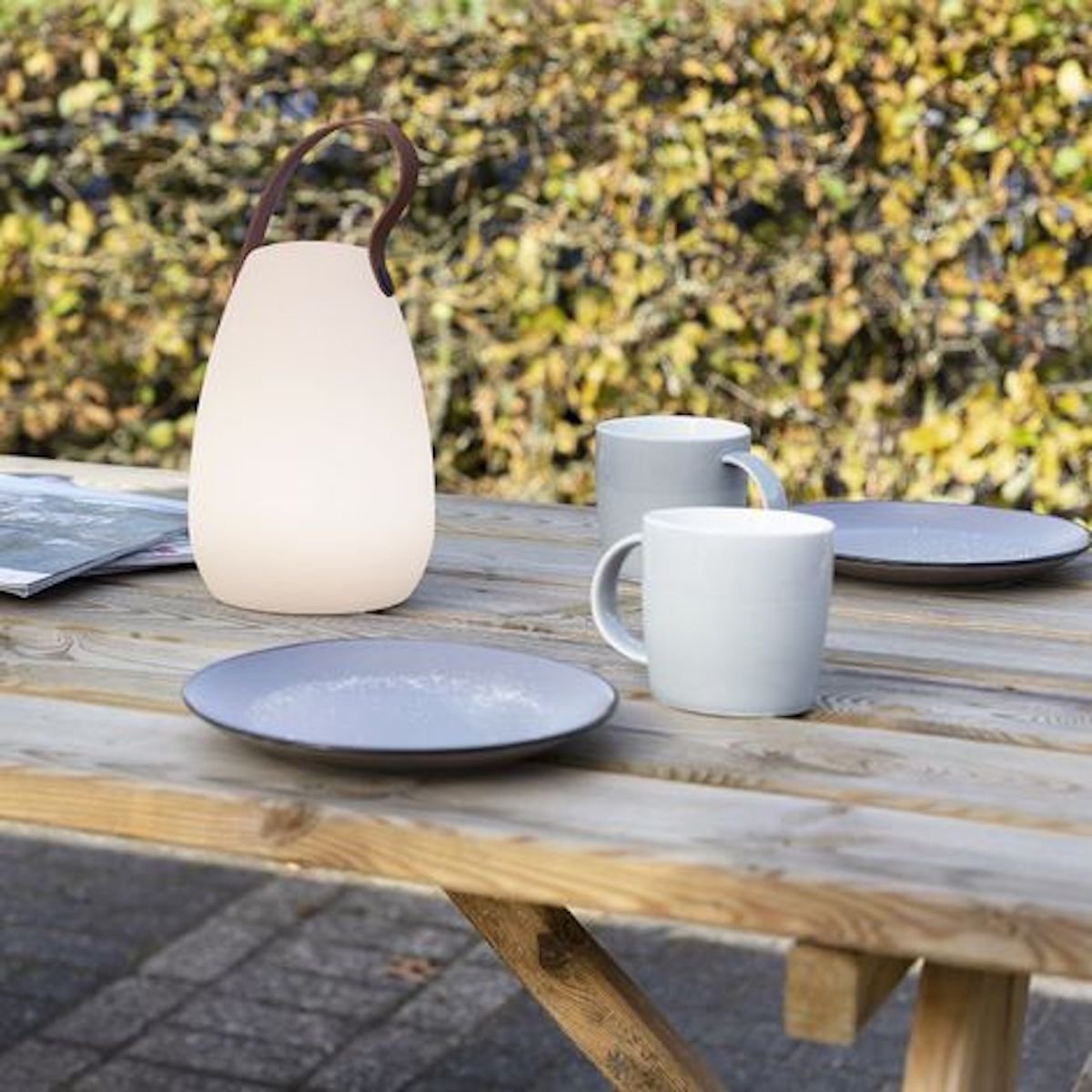 lampe de table led rechargeable blanc table déco