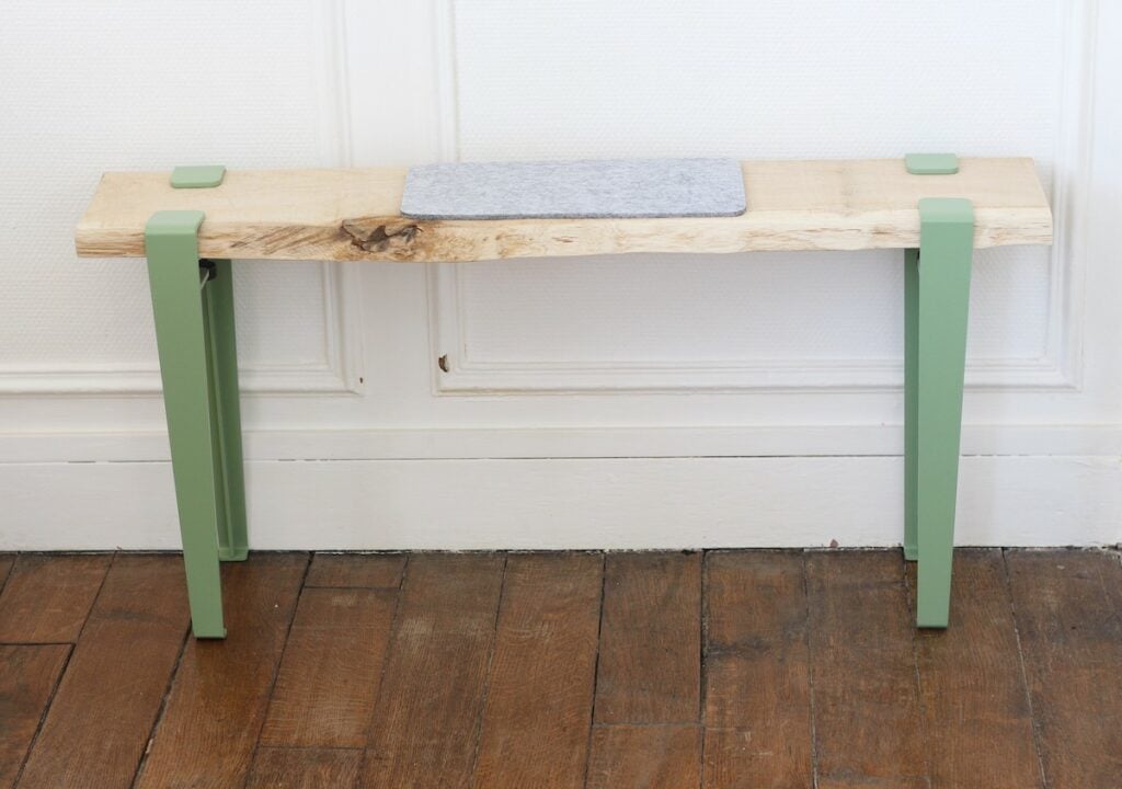banc brut bois planche upcycling - blog déco slow life minimaliste - clem around the corner