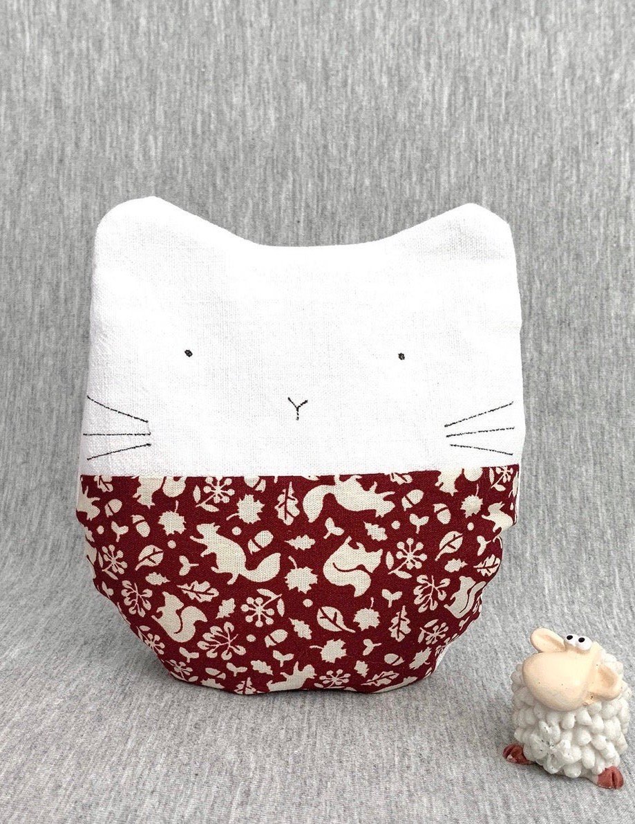 bouillotte sèche pochette chauffante micro ondes chat - blog déco - clematc