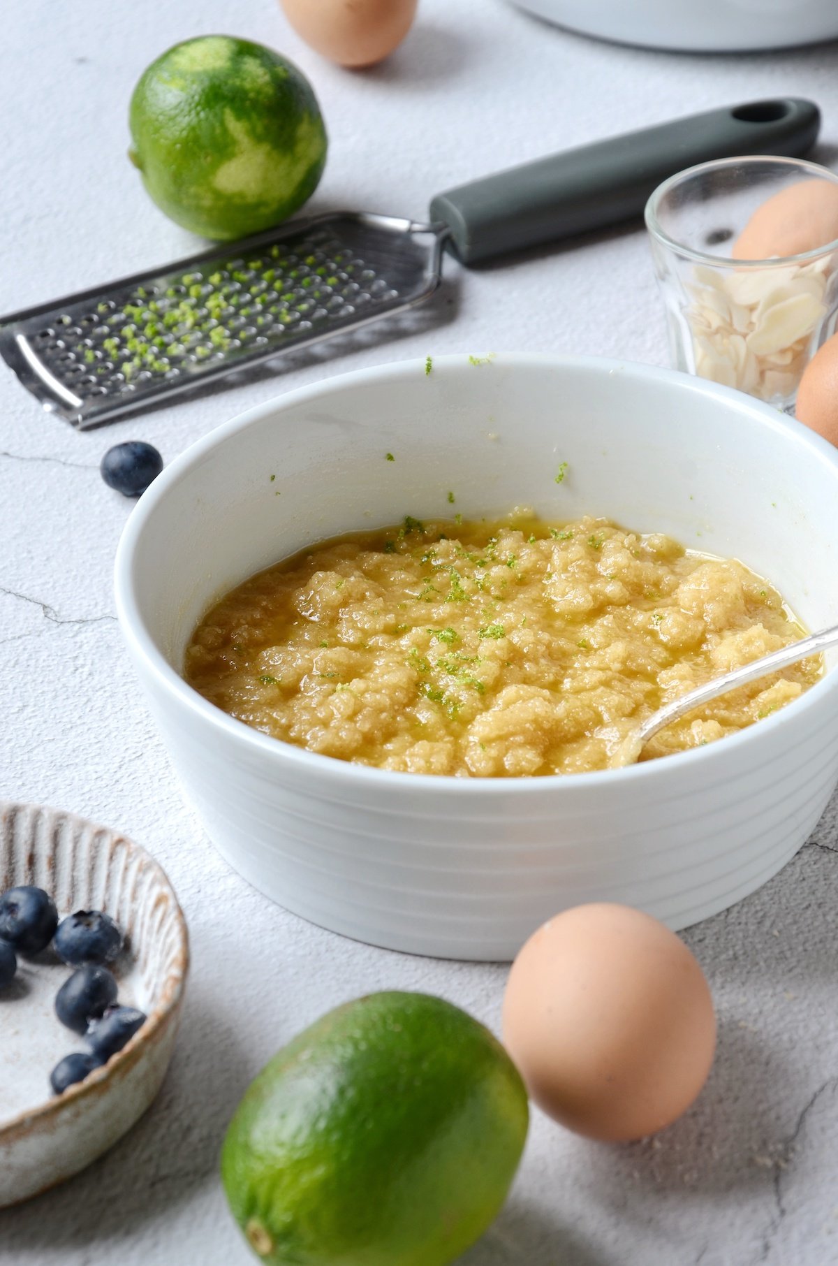 recette financier myrtille citron vert miel facile dessert gâteau été