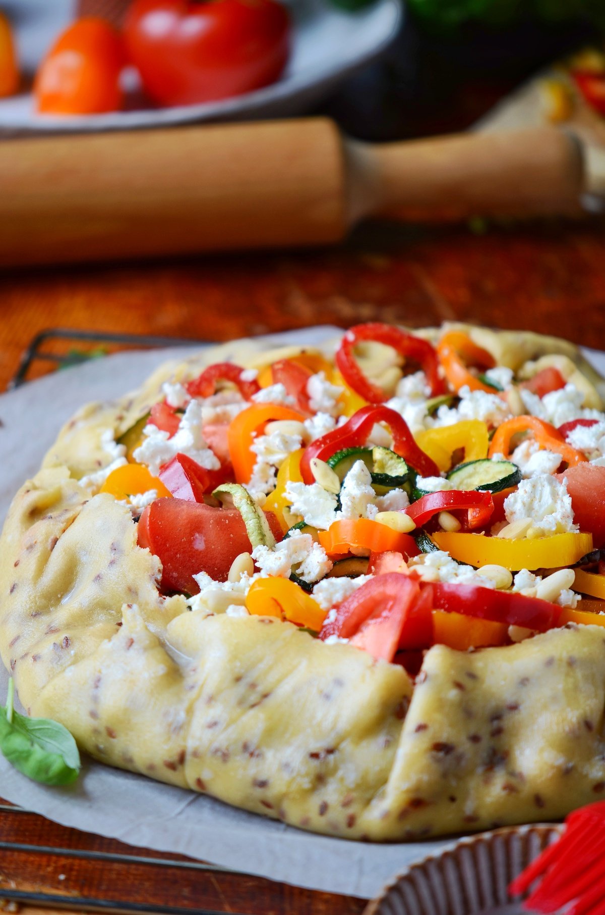 tarte aux légumes du soleil feta healthy régime été - blog clem around the corner