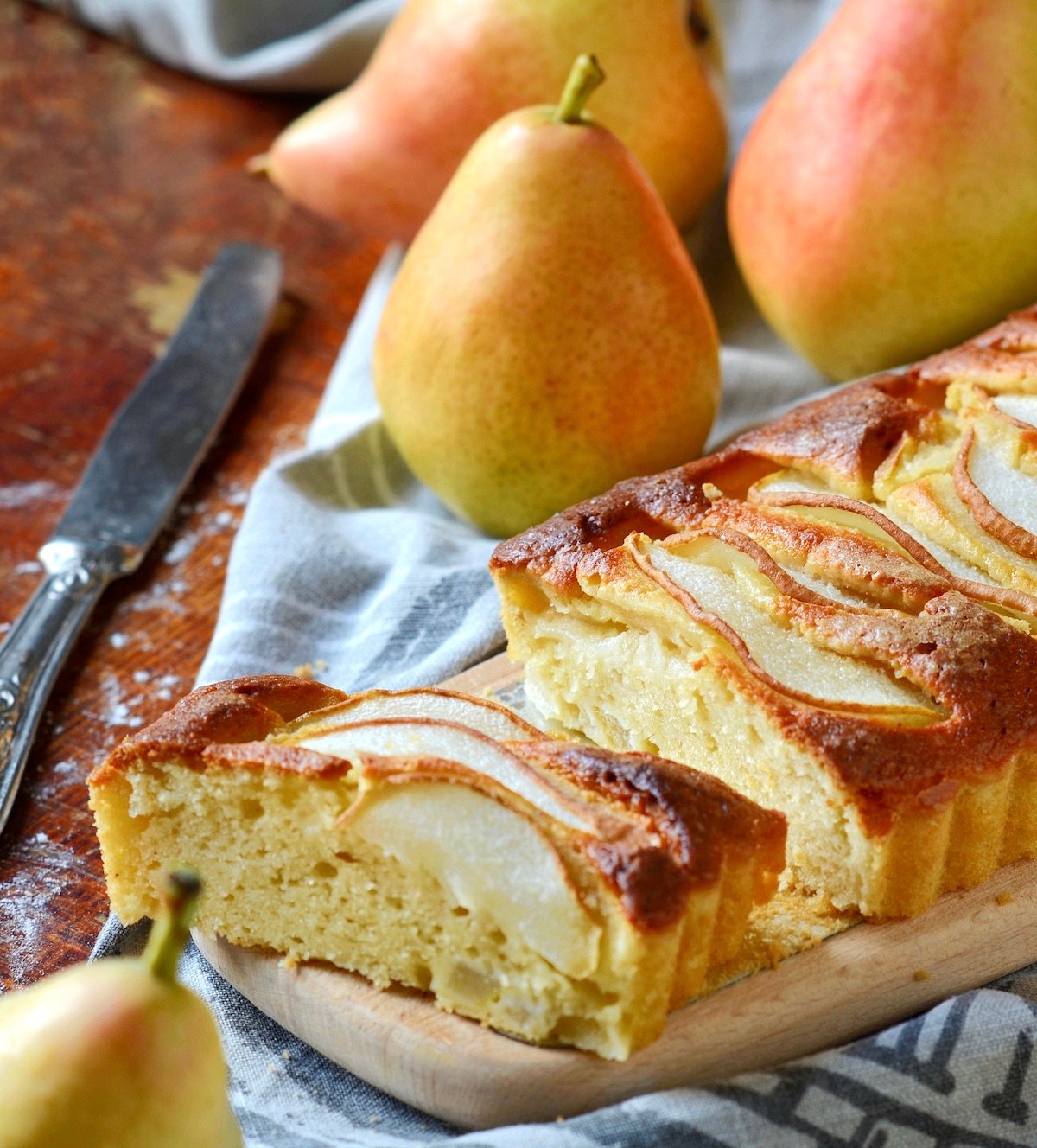 cake moelleux poires recette express facile sans gluten
