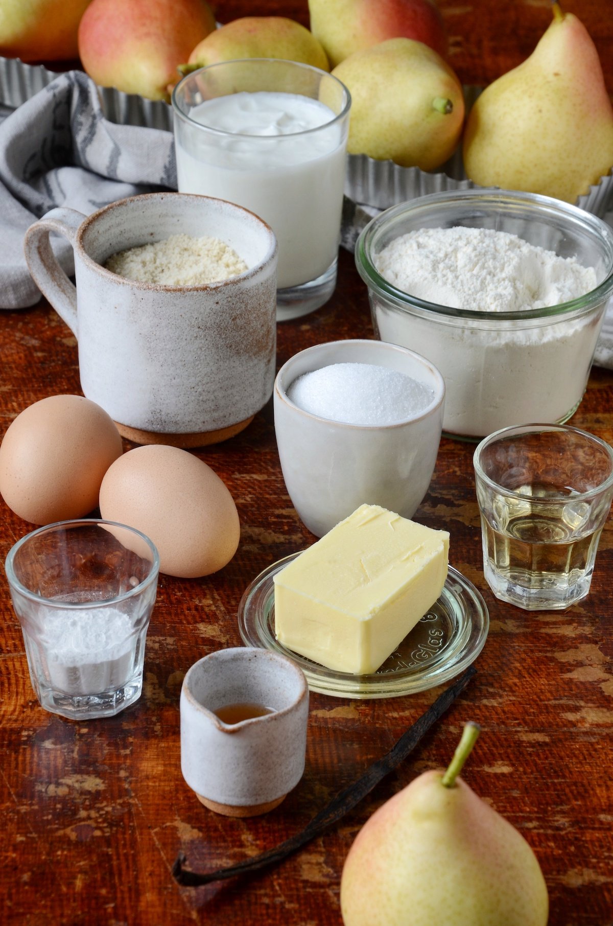 ingrédient moelleux aux poires bio sans gluten - blog recette fait-maison