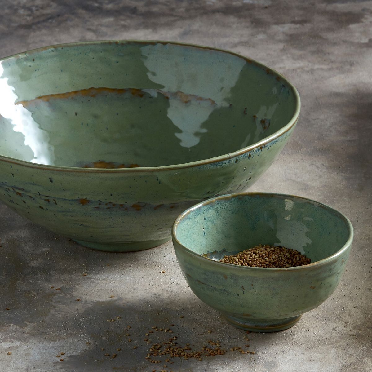 bol vert marron déco nature authentique rustique