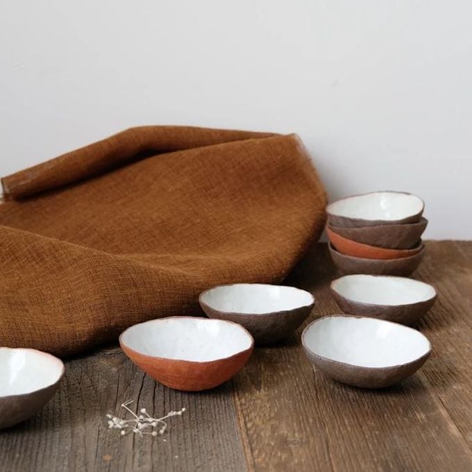 coupelle marron terracotta ambiance rustique artisanale
