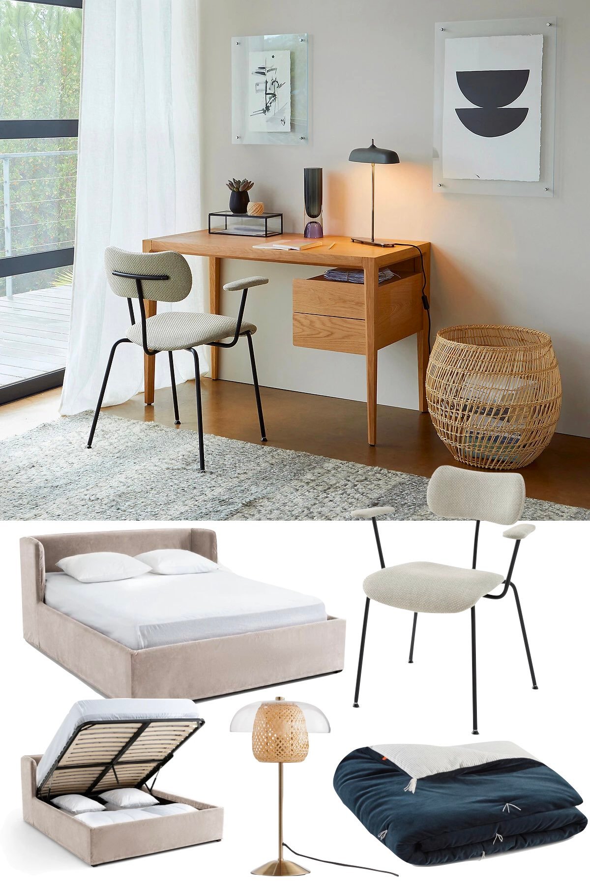 sélection soldes meuble déco janvier 2021 chambre