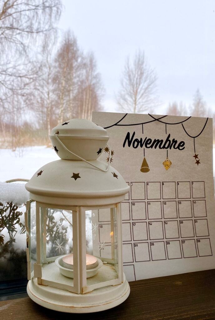 calendrier 2024 diy bullet journal novembre