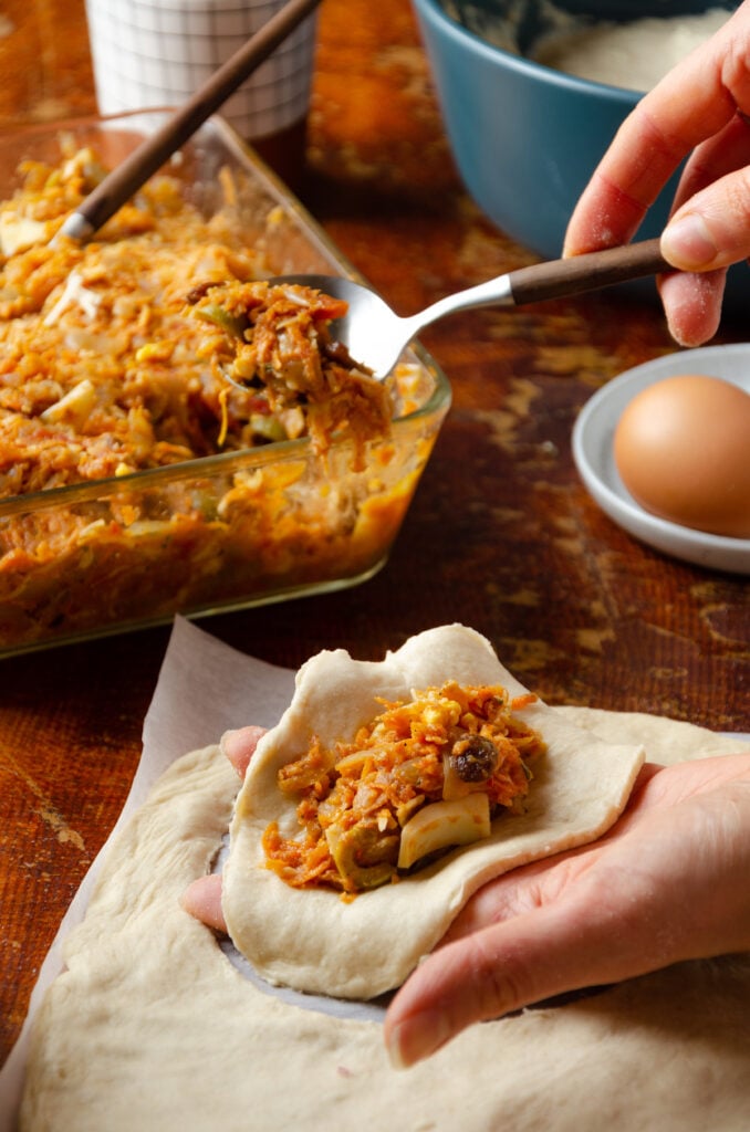 comment réaliser cuisine empanadas végétarienne légume fromage