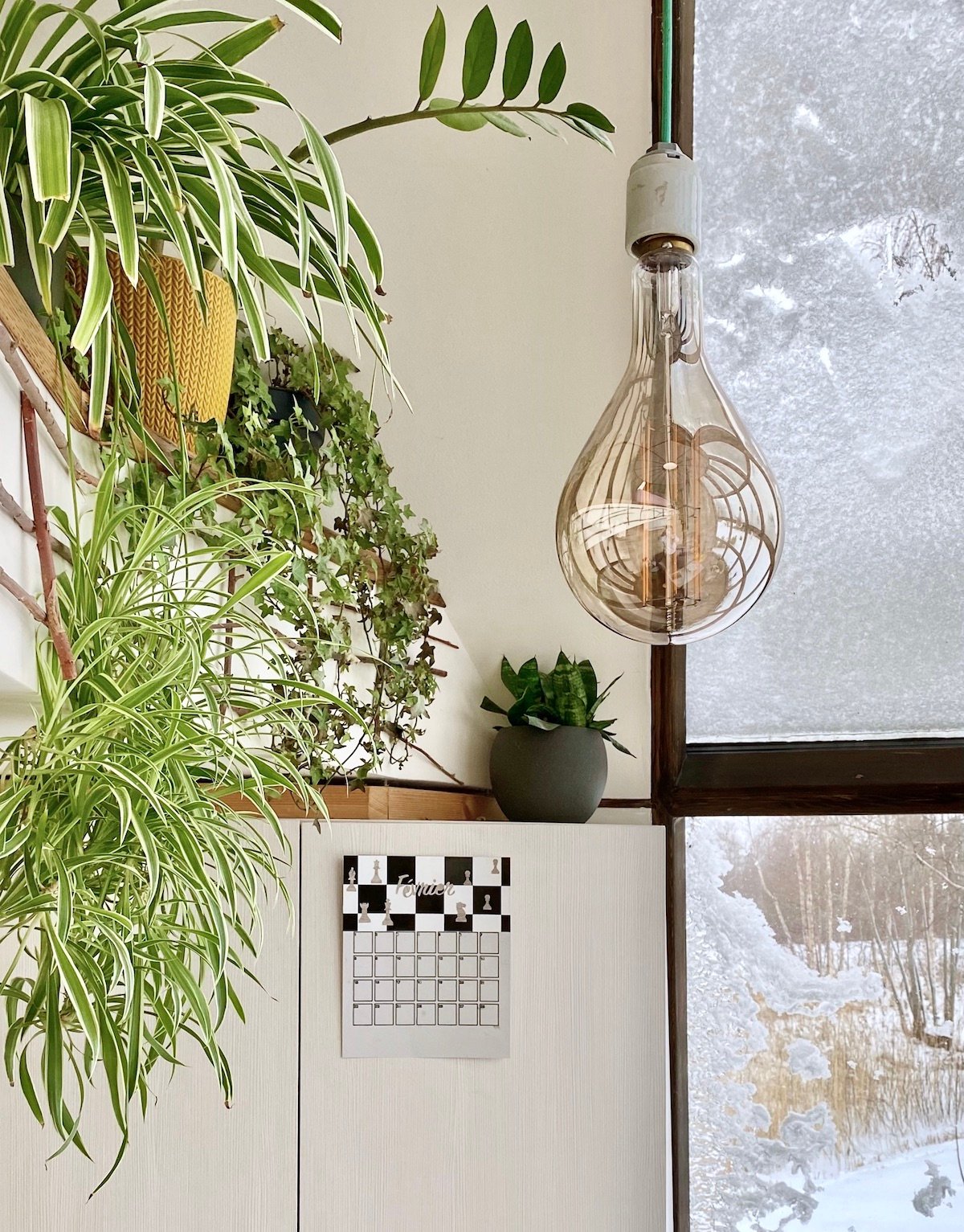 décoration murale mezzanine urban jungle ampoule xxl filament