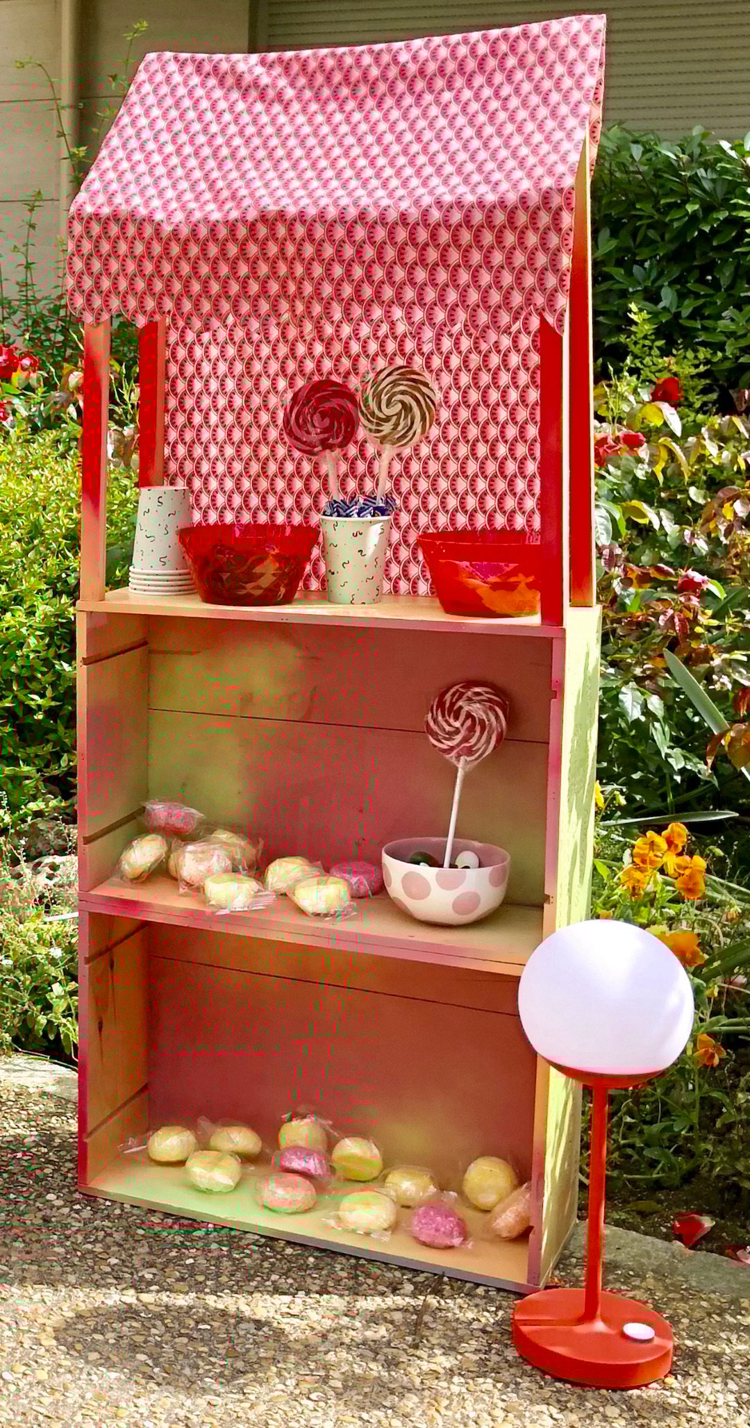 bar à bonbon à fabriquer en bois fête anniversaire