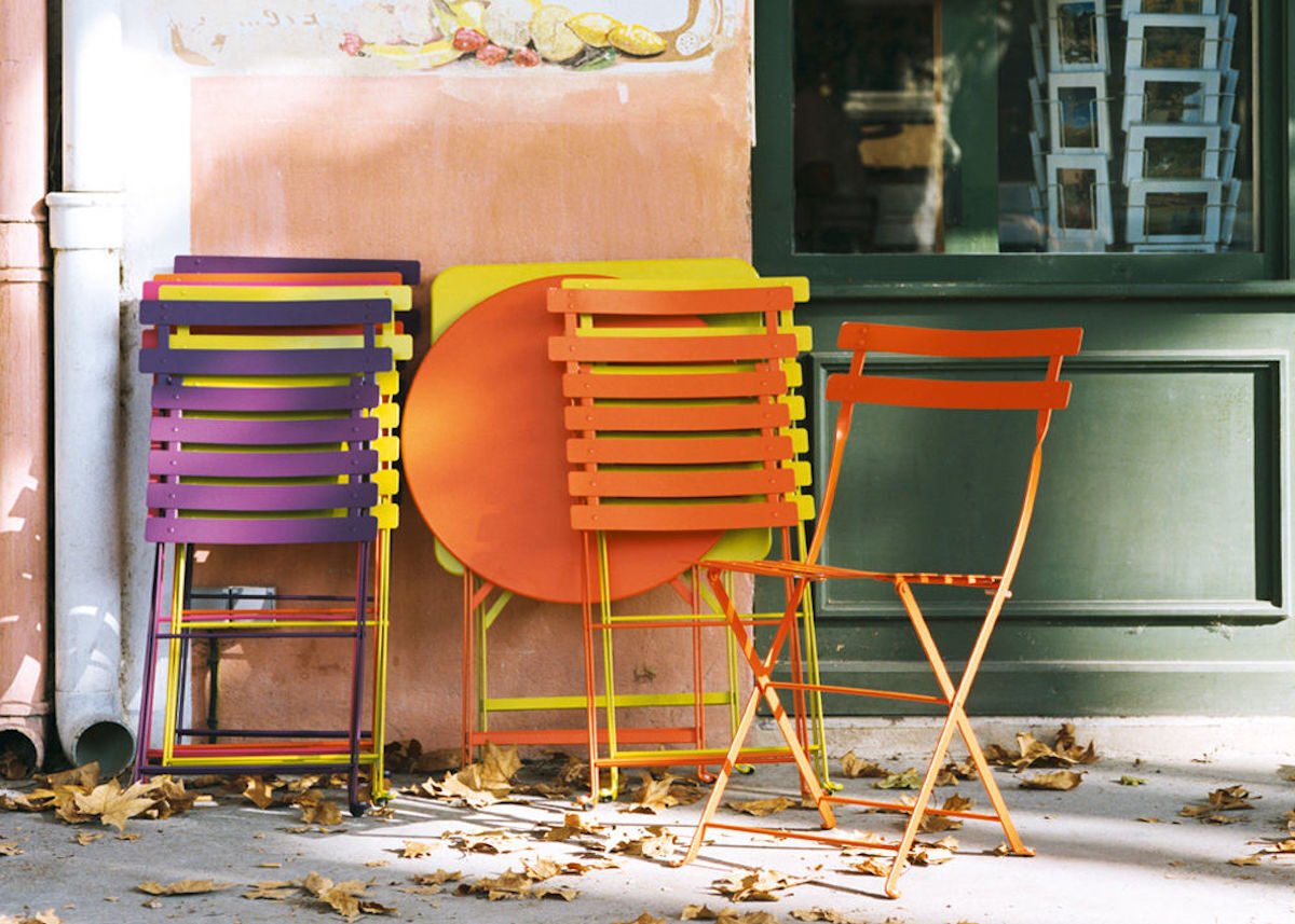 Fermob mobilier jardin fer coloré France