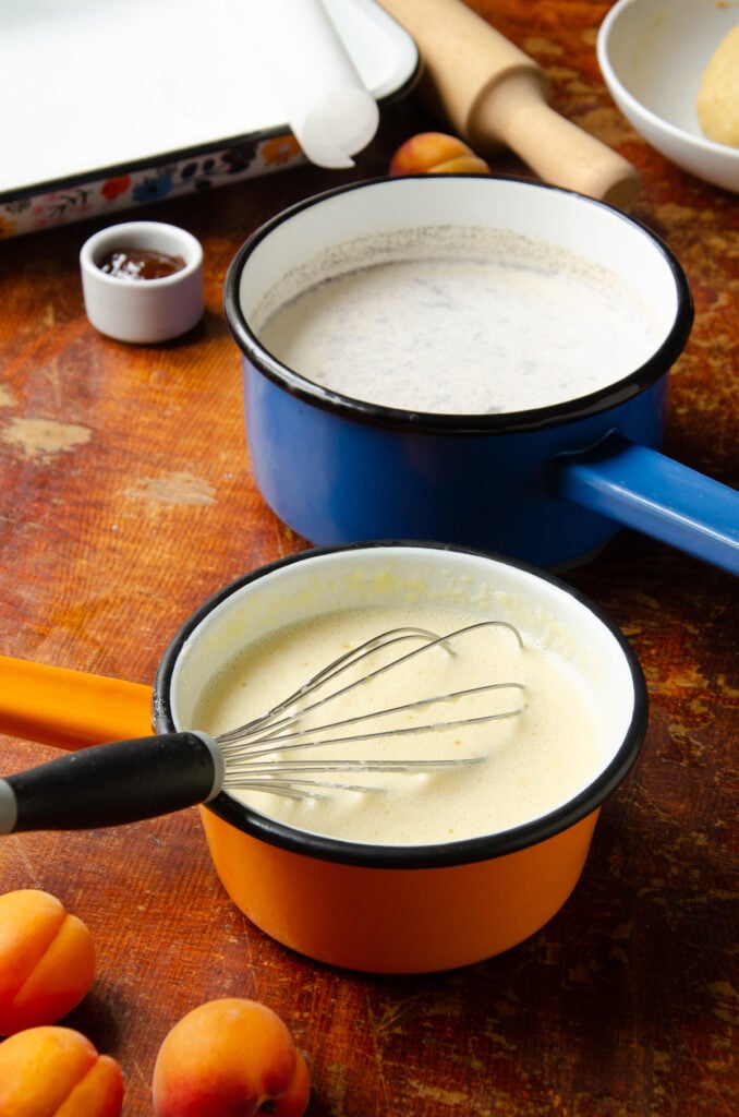 crème flan oeufs épais gousse vanille casserole