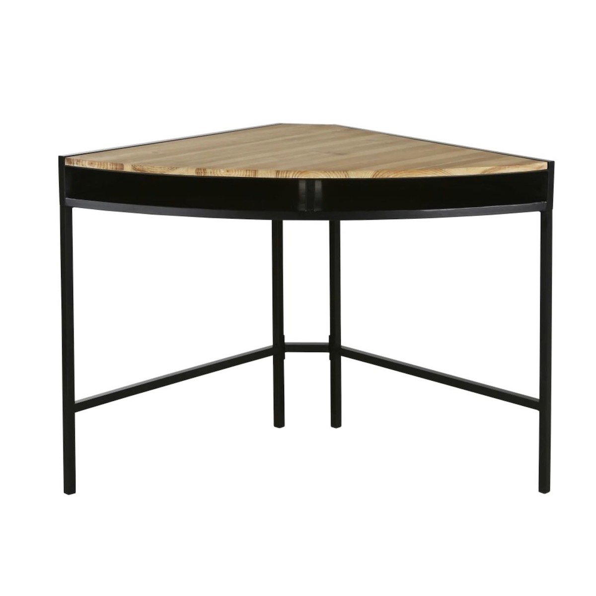 secrétaire coin arrondi bois métal petit