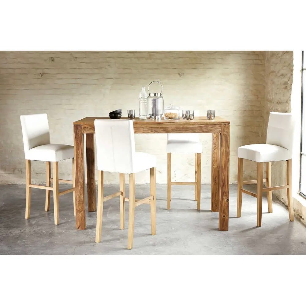 table bar mange debout bois massif - blog déco - clem atc