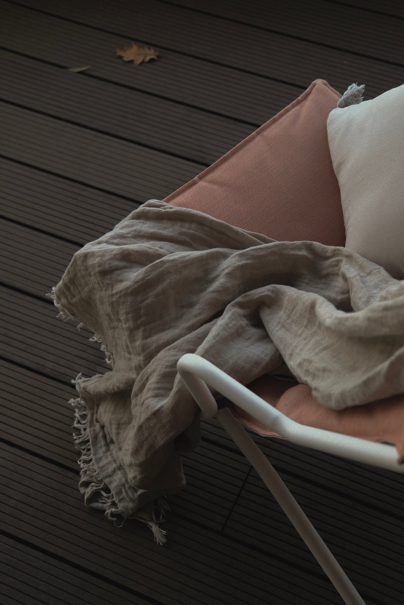 balcon en hiver astuce déco plaid chaleureux
