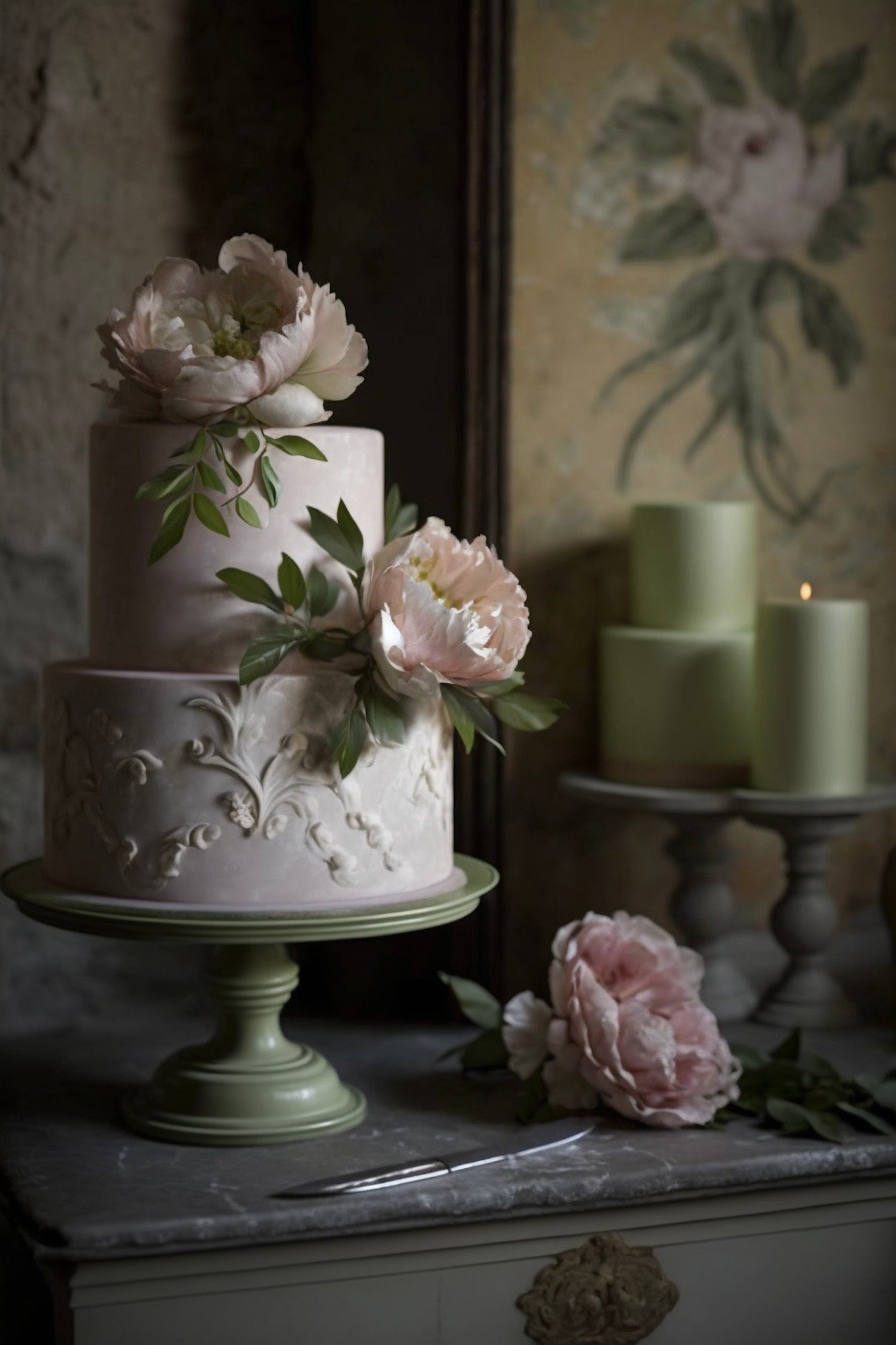 décoration mariage pièce montée romantique rétro