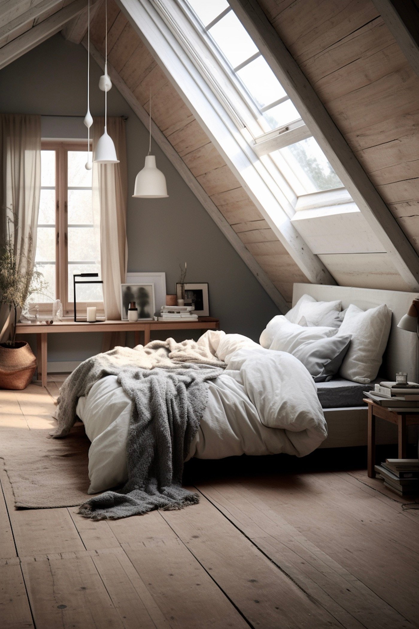 chambre aménager cosy sous les toits parentale