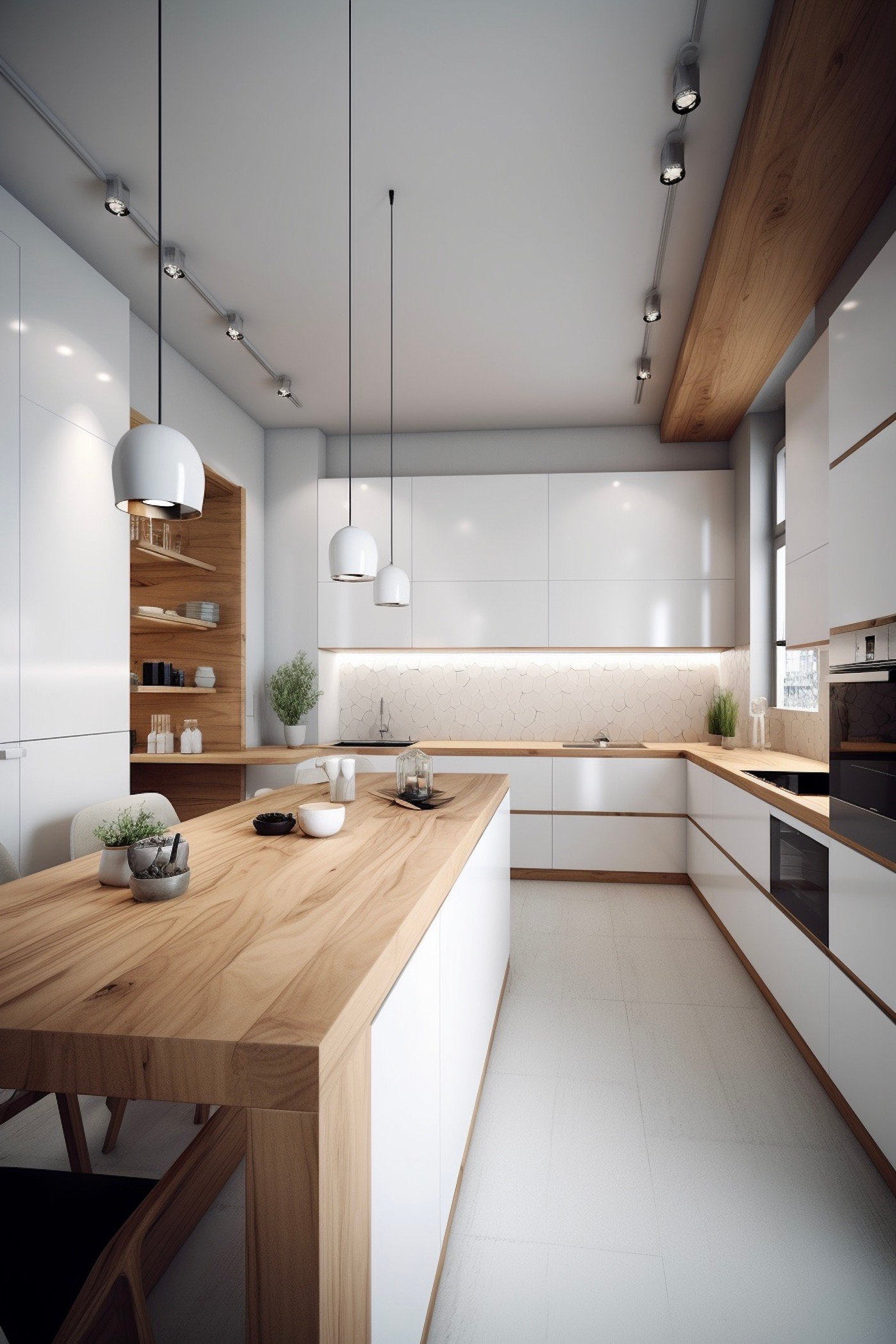 design epure moderne blanc sophistique carrelage suspension laiton