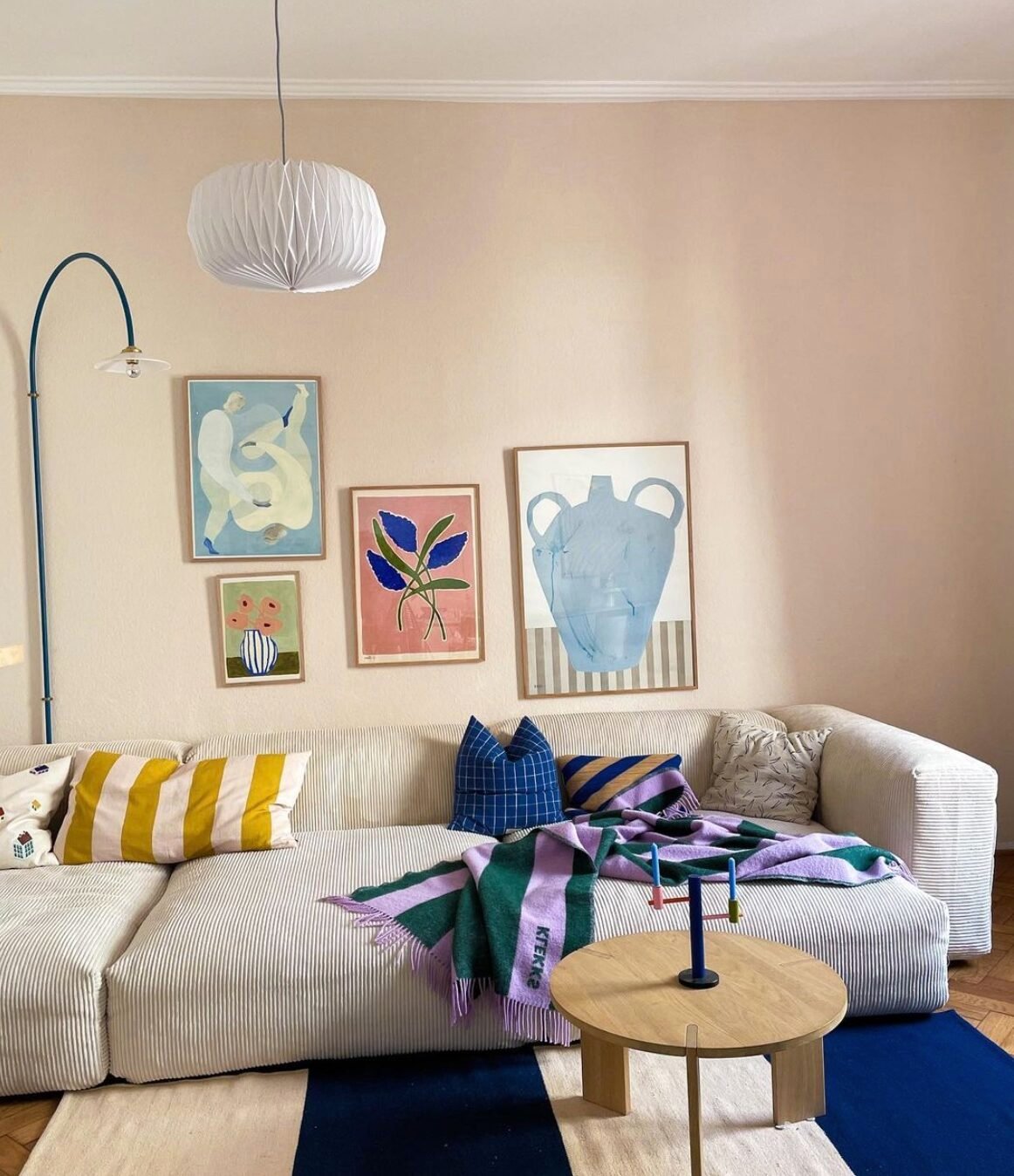 salon canape velours cotele hej_colourful.home