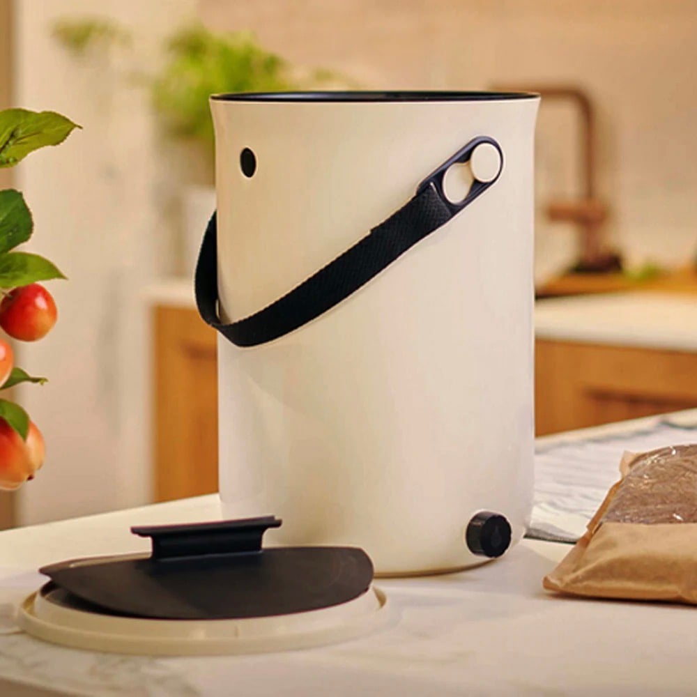 compost bokashi design blanc petit