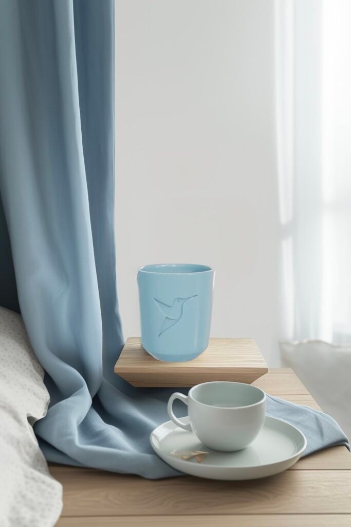 comment créer ambiance bleue hygge chambre