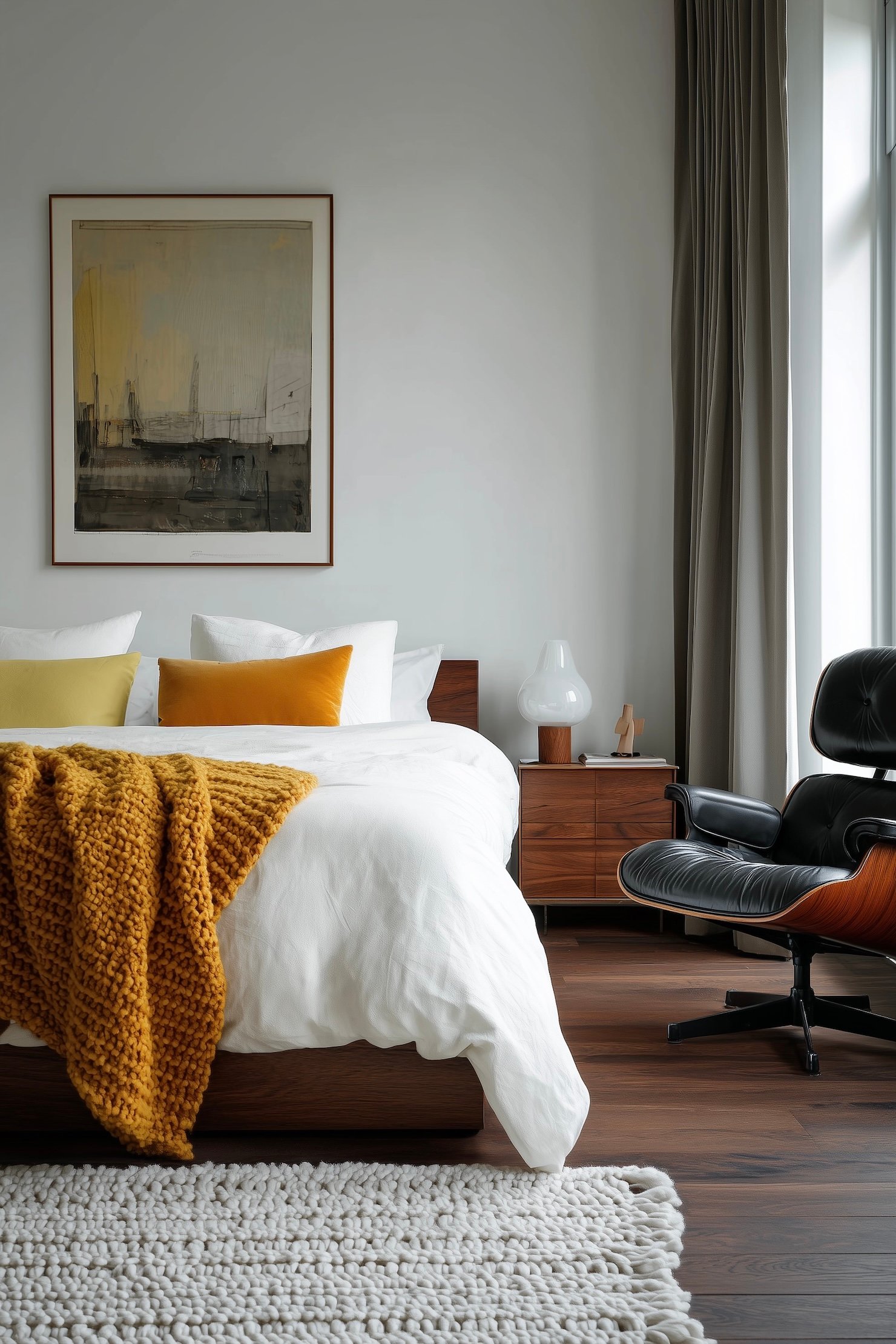 décoration rétro lounge chair Eames maison artiste