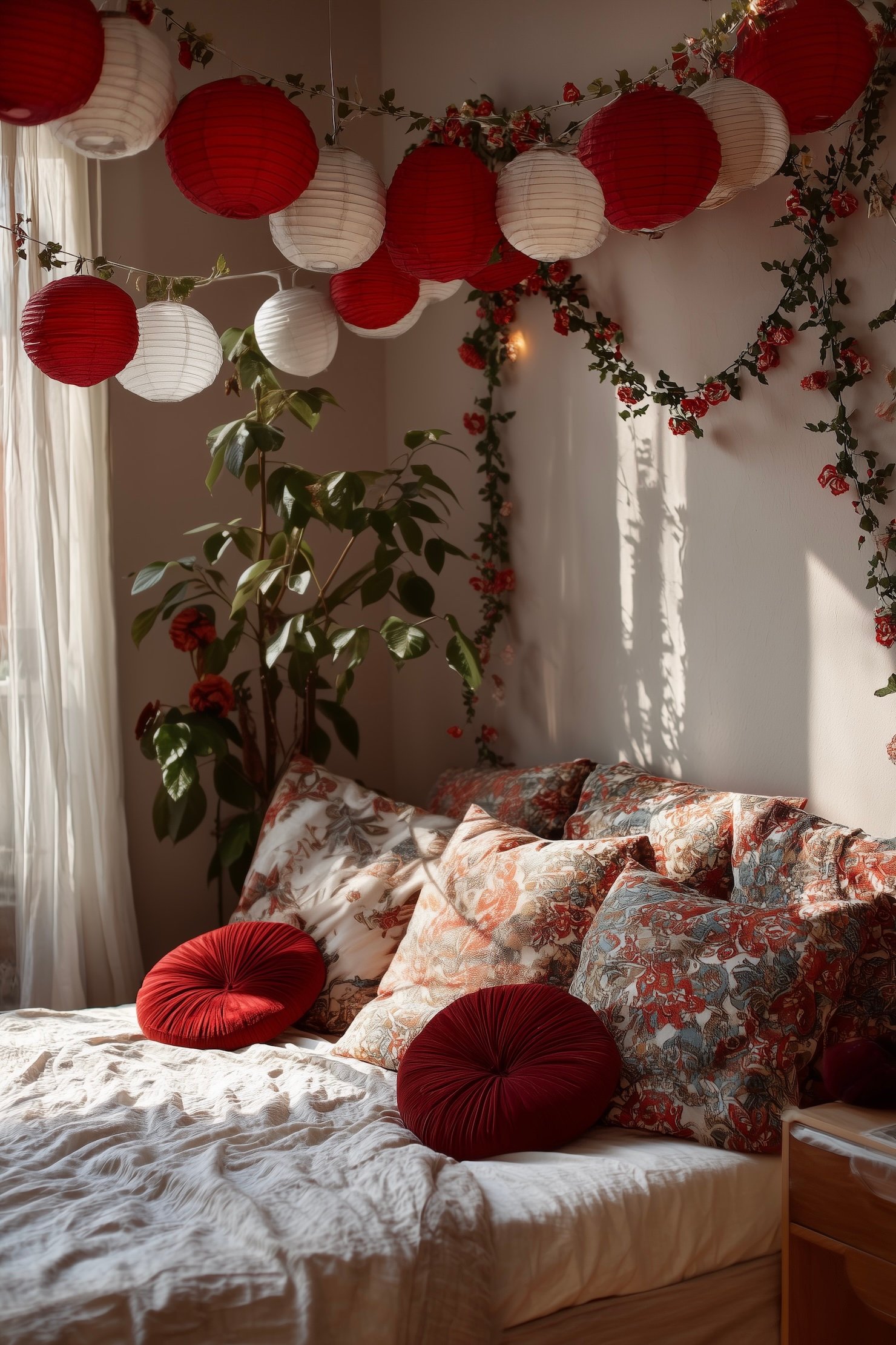 tuto couture fausse rose enchaînés fleurs murale