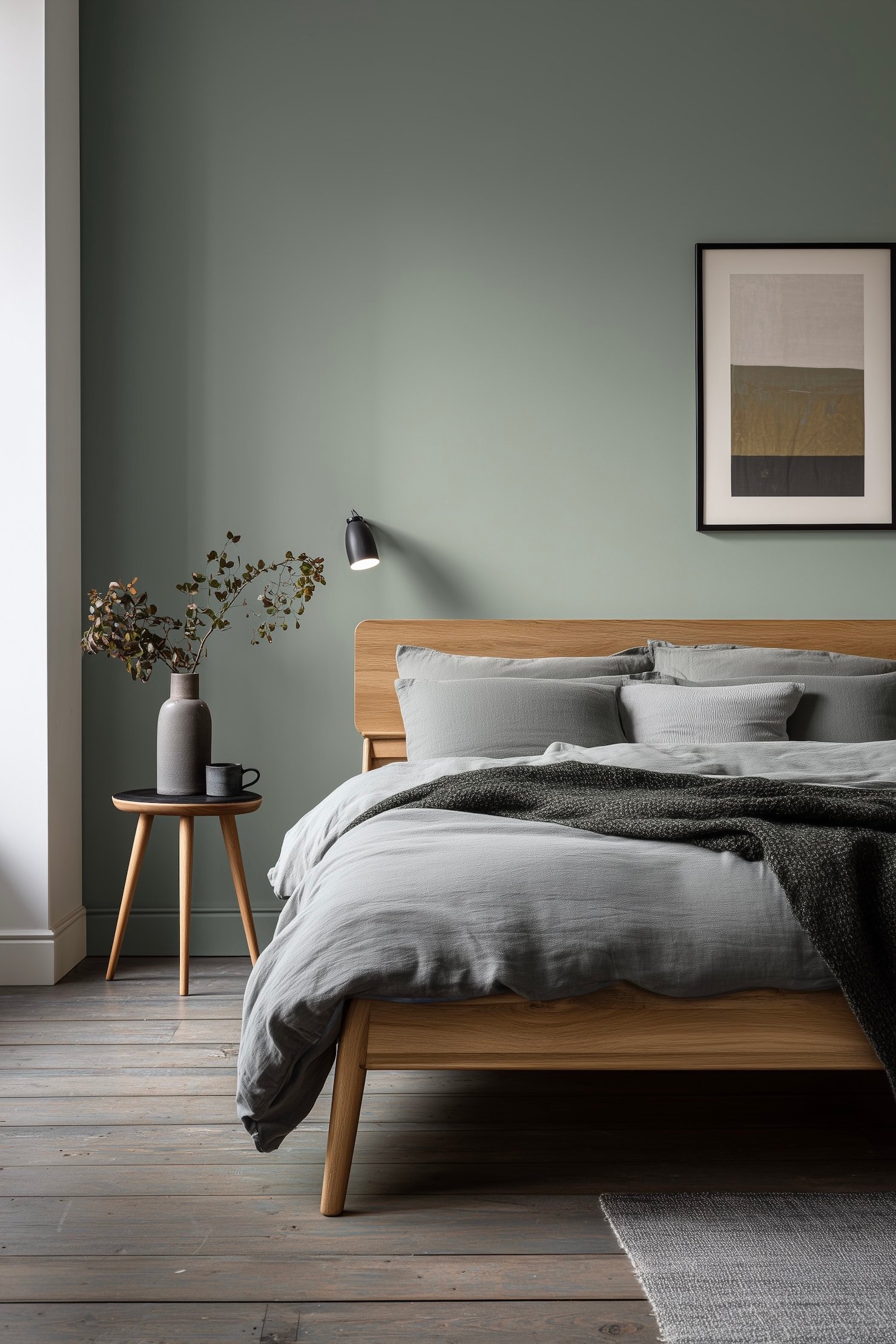 décoration mur sauge mobilier en bois