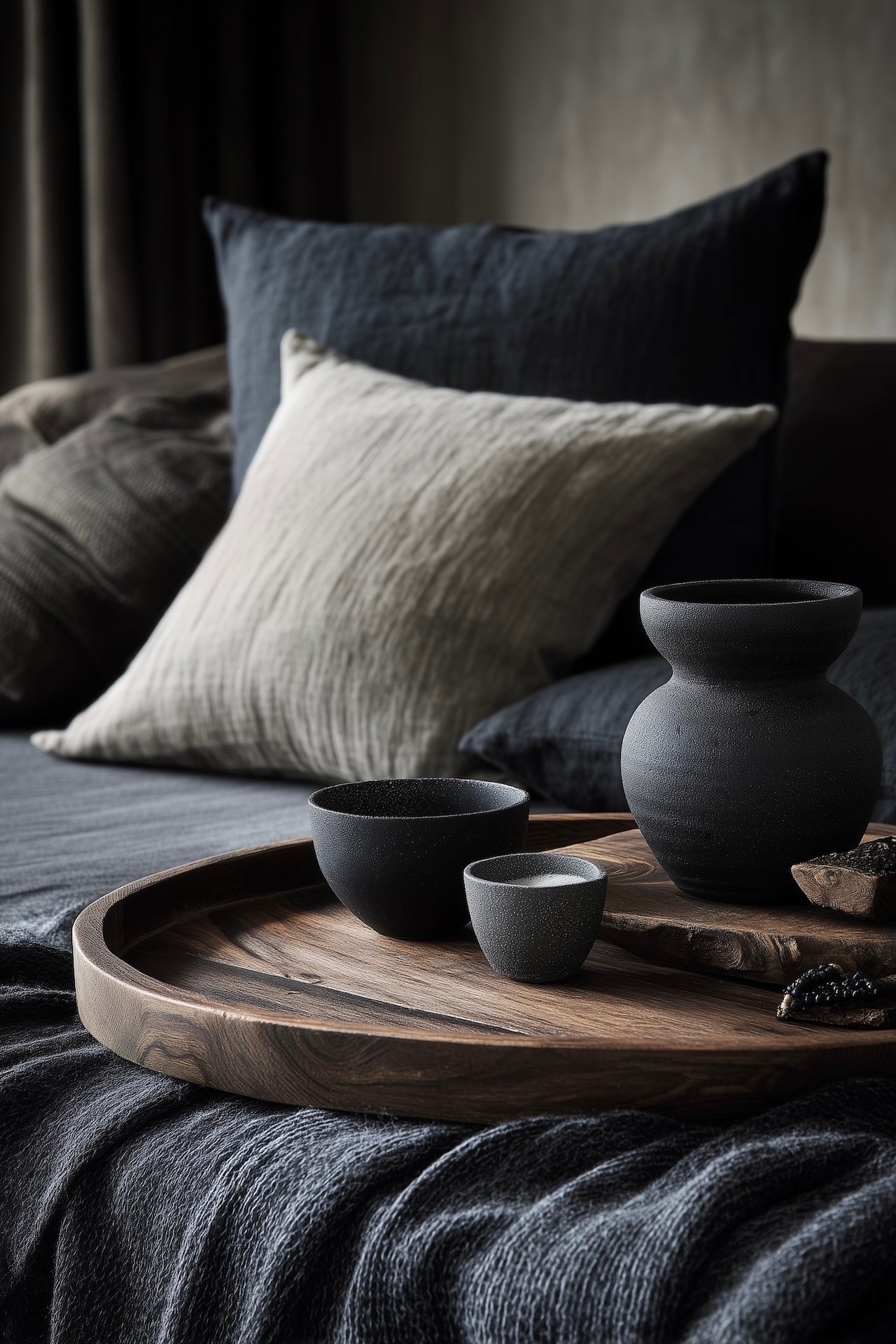 coussins salon textures naturelles apaisantes