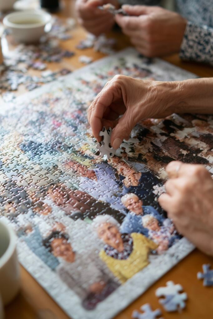 créer puzzle souvenir avec portrait famille